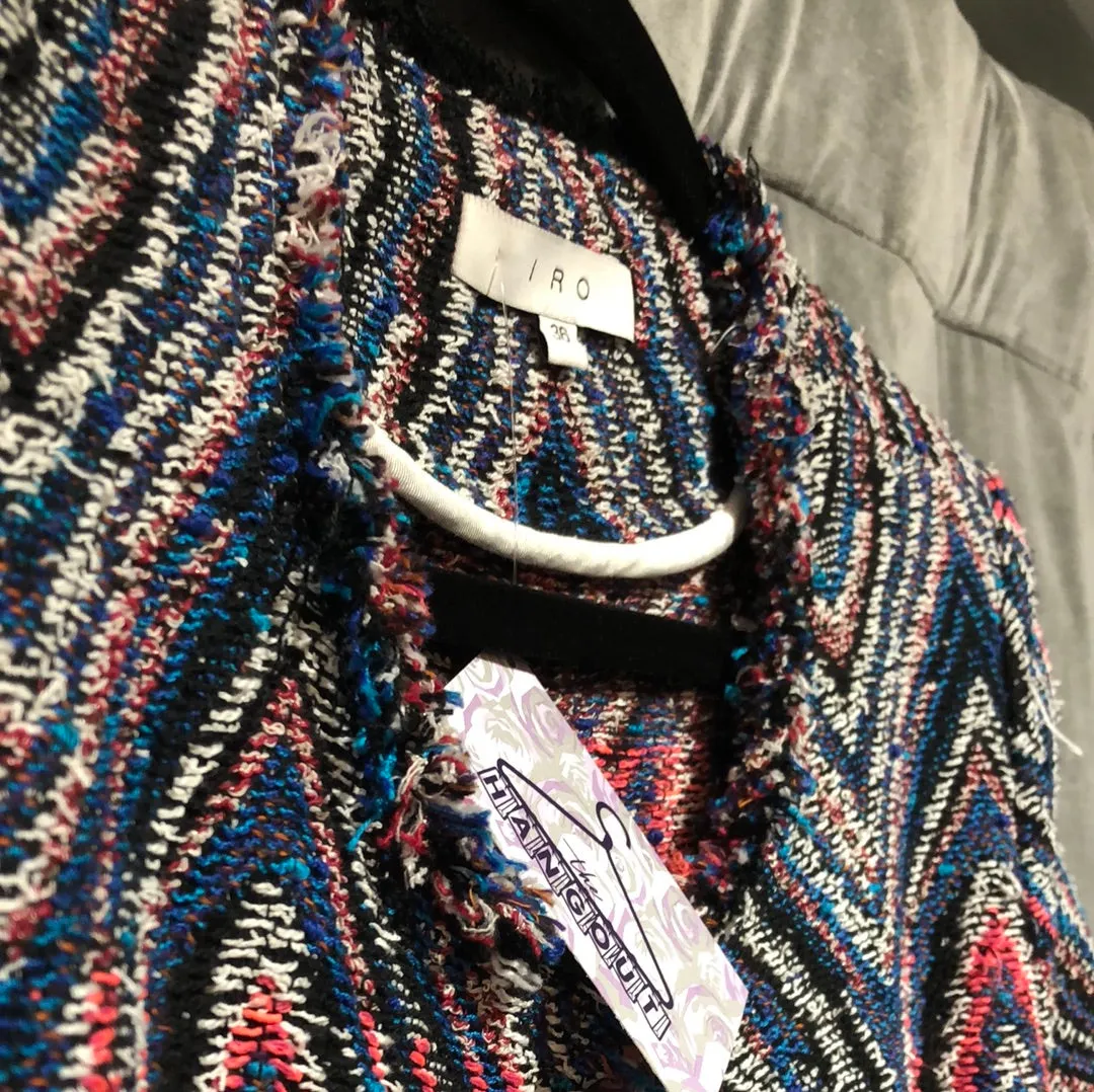 IRO Multicolored Tweed ZigZag Blazer