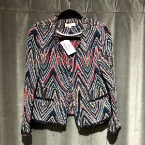 IRO Multicolored Tweed ZigZag Blazer