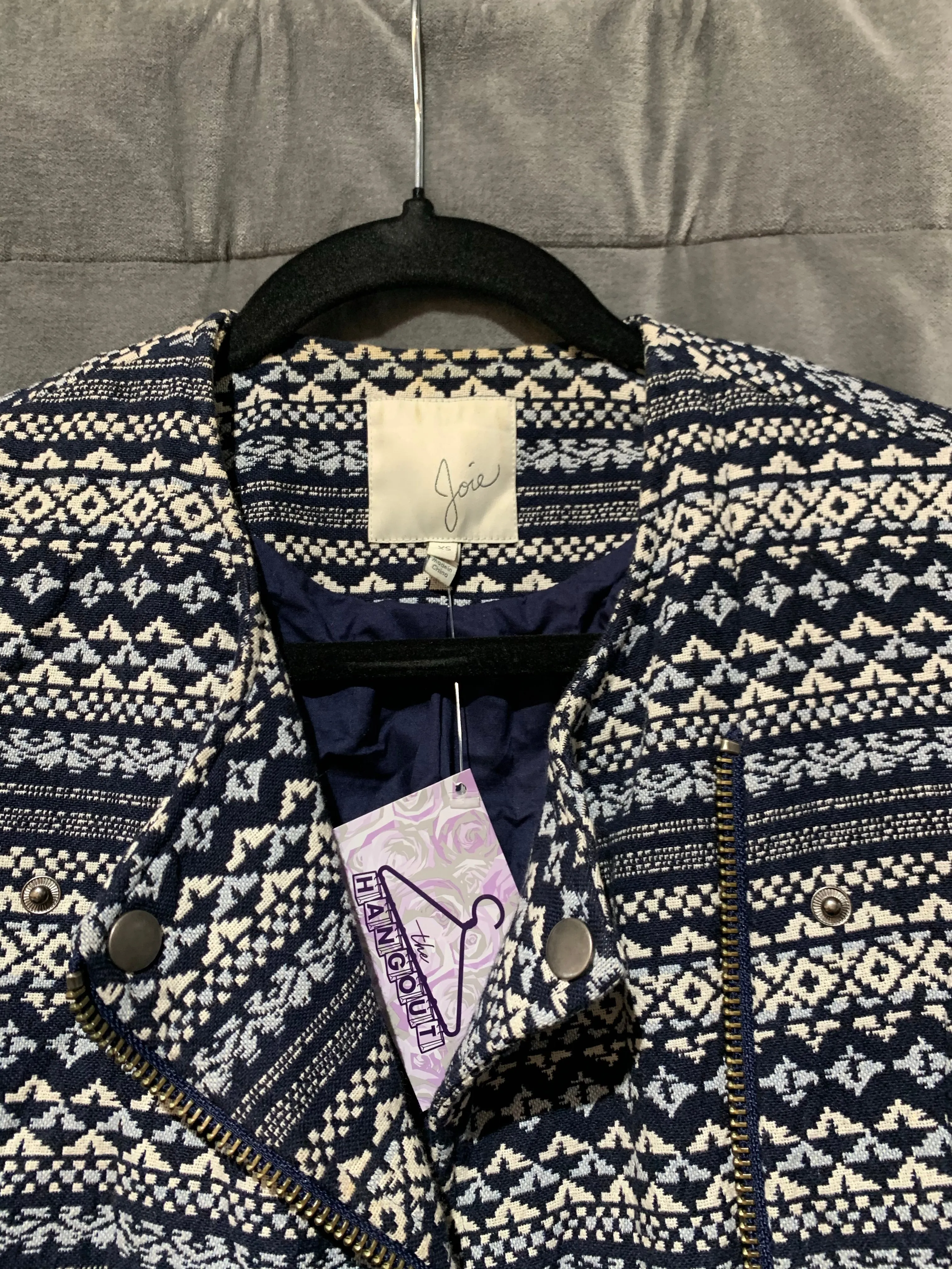 Joie Blue Printed Blazer
