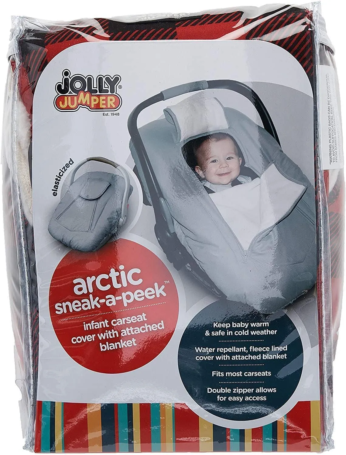 Jolly Jumper Arctic Sneak-a-Peek - Baby & Infant Car Seat Cover