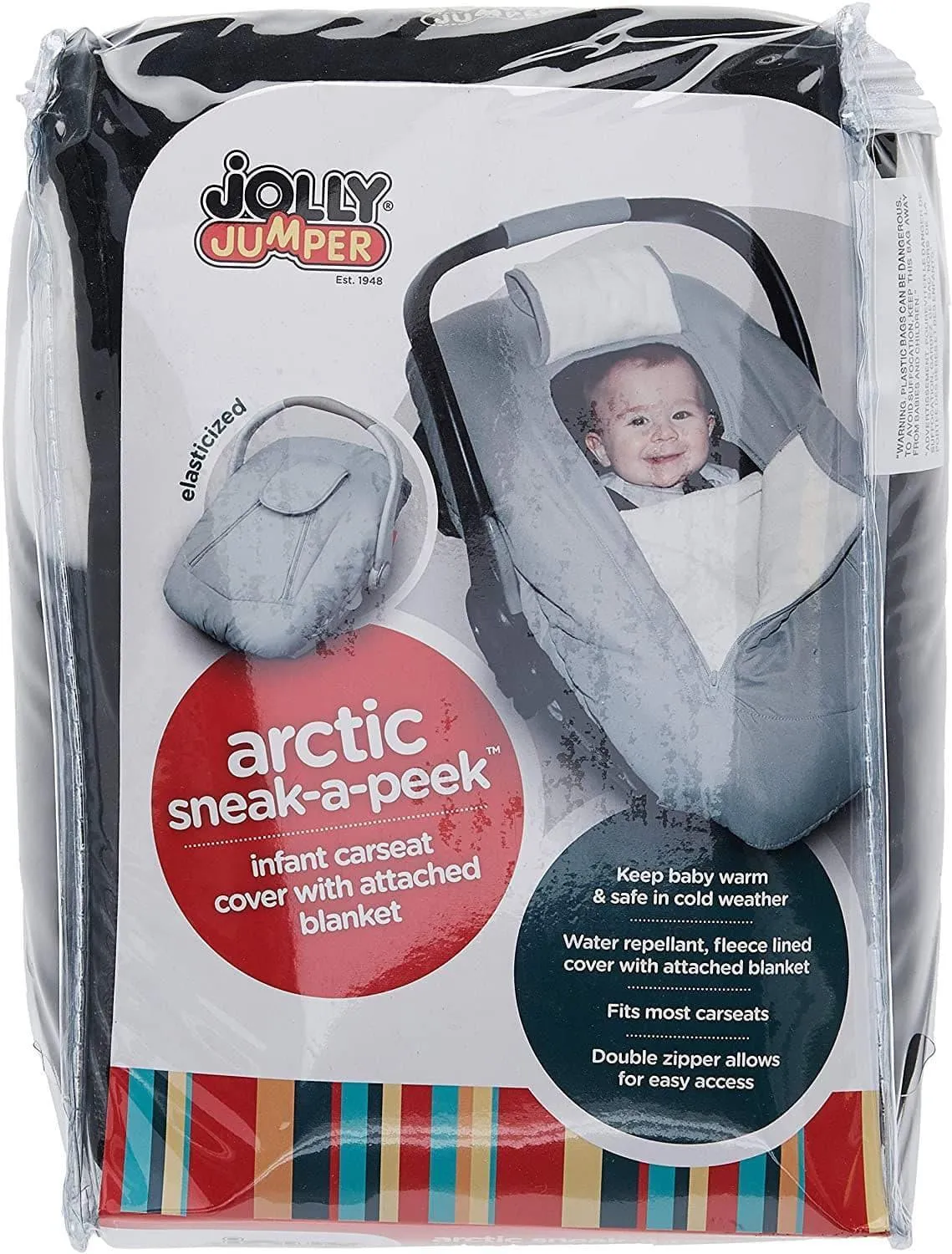 Jolly Jumper Arctic Sneak-a-Peek - Baby & Infant Car Seat Cover