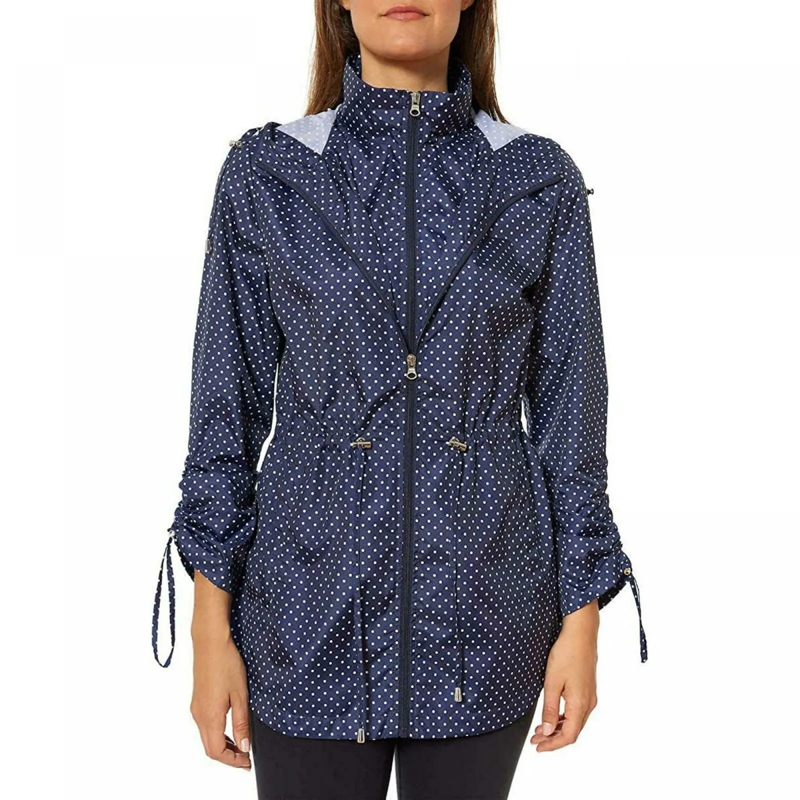Jones New York Women's Hooded Packable Anorak Jacket