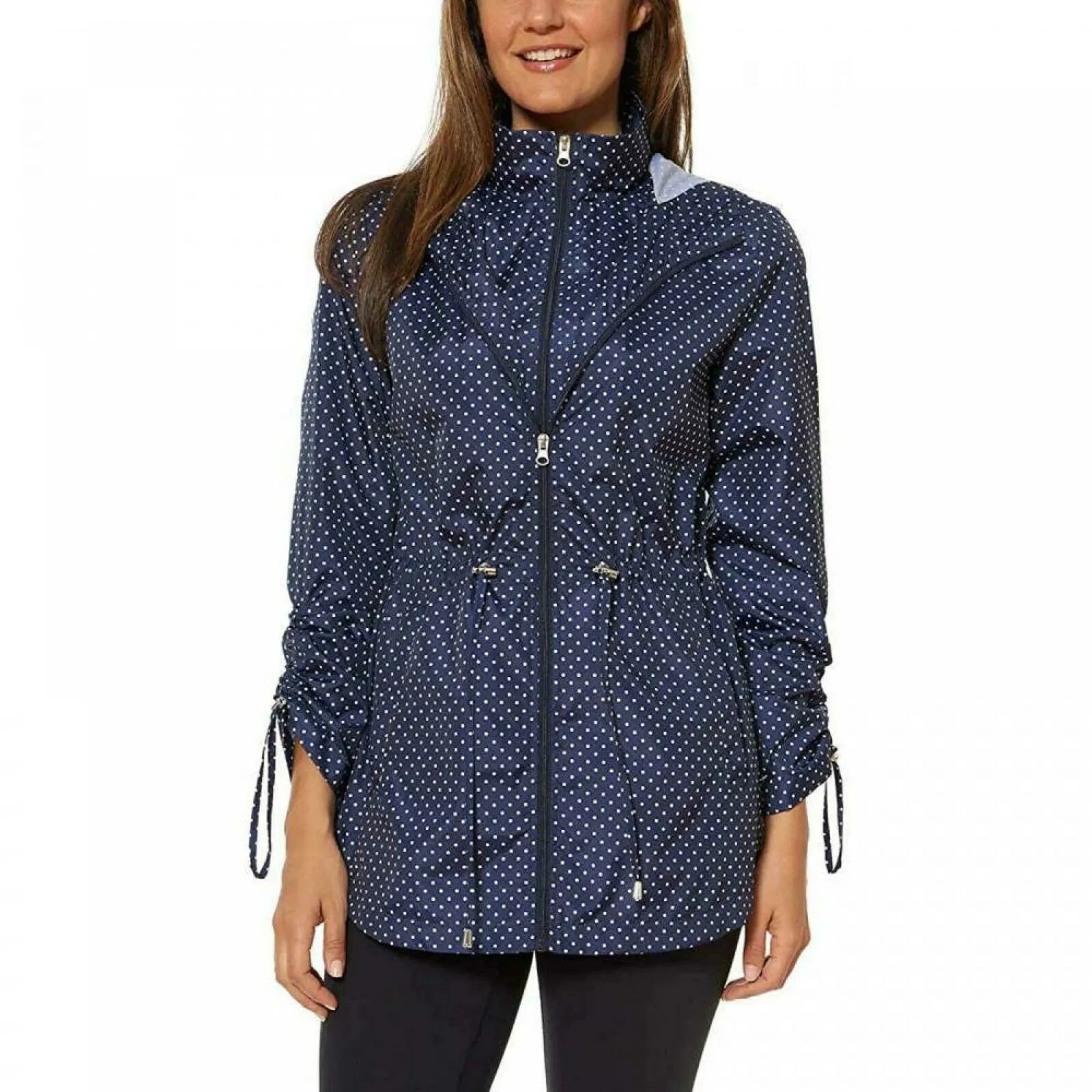 Jones New York Women's Hooded Packable Anorak Jacket