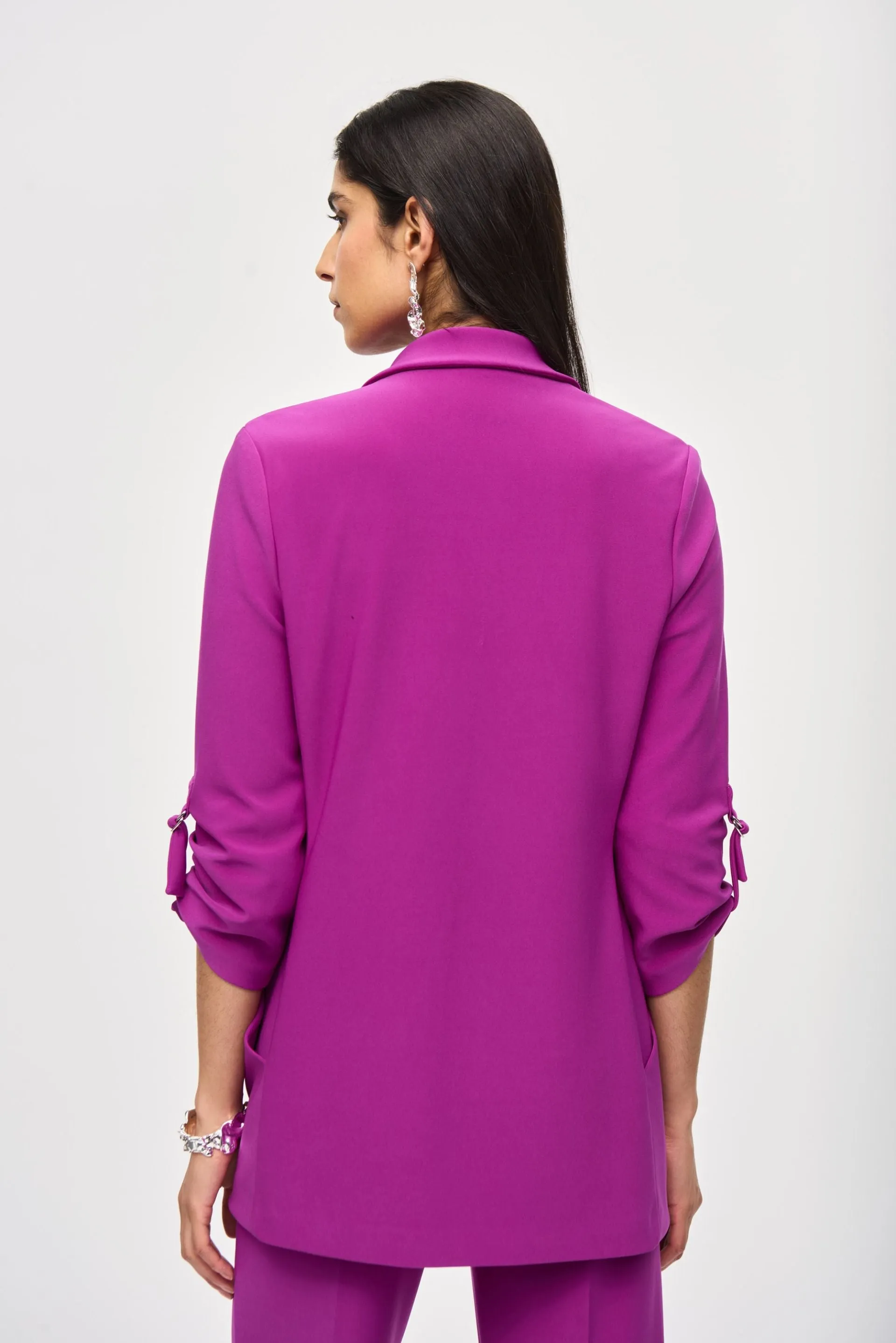 Joseph Ribkoff Empress One-Button 3/4 Sleeve Blazer Jacket 243056