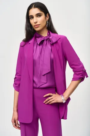 Joseph Ribkoff Empress One-Button 3/4 Sleeve Blazer Jacket 243056
