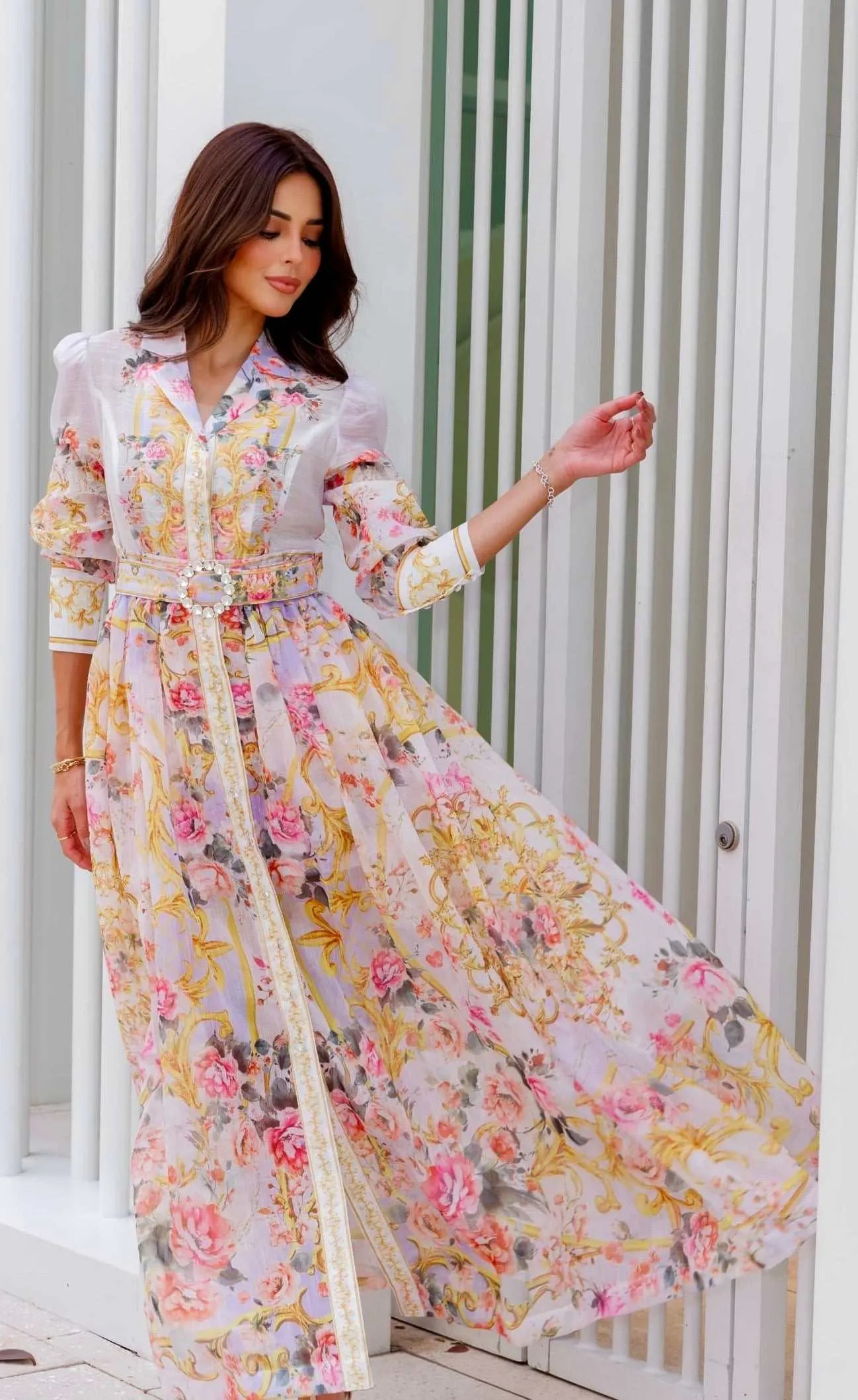 “JULIETTE” PRINT MAXI SKIRT SET