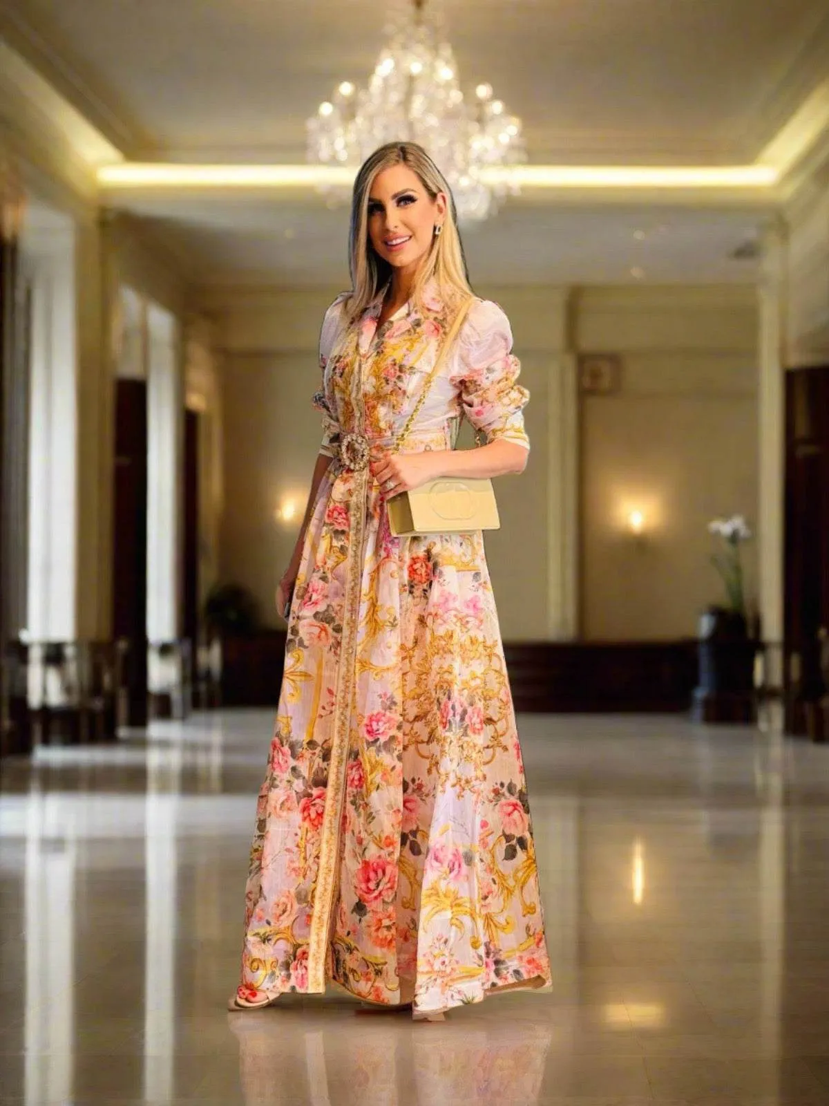 “JULIETTE” PRINT MAXI SKIRT SET