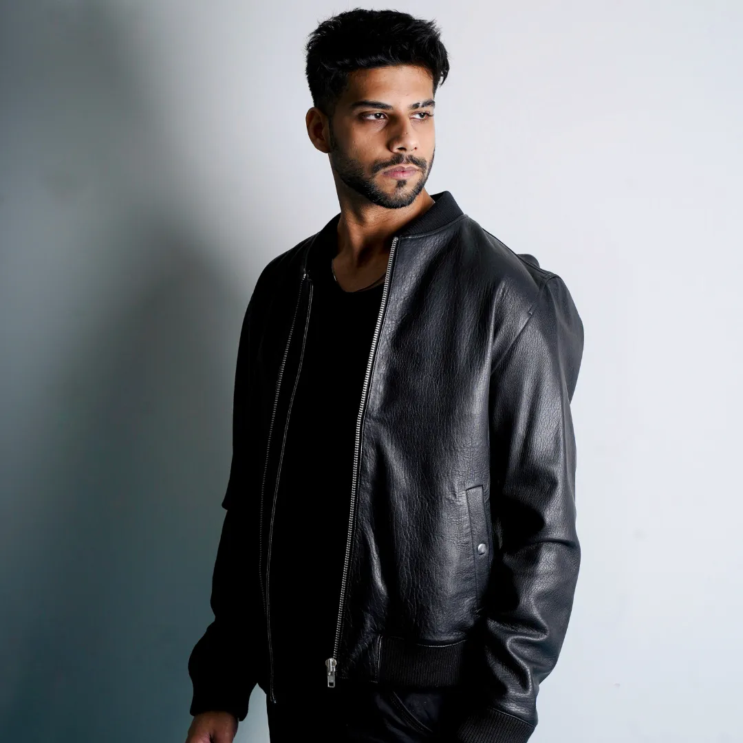 KANYE LEATHER BOMBER JACKET