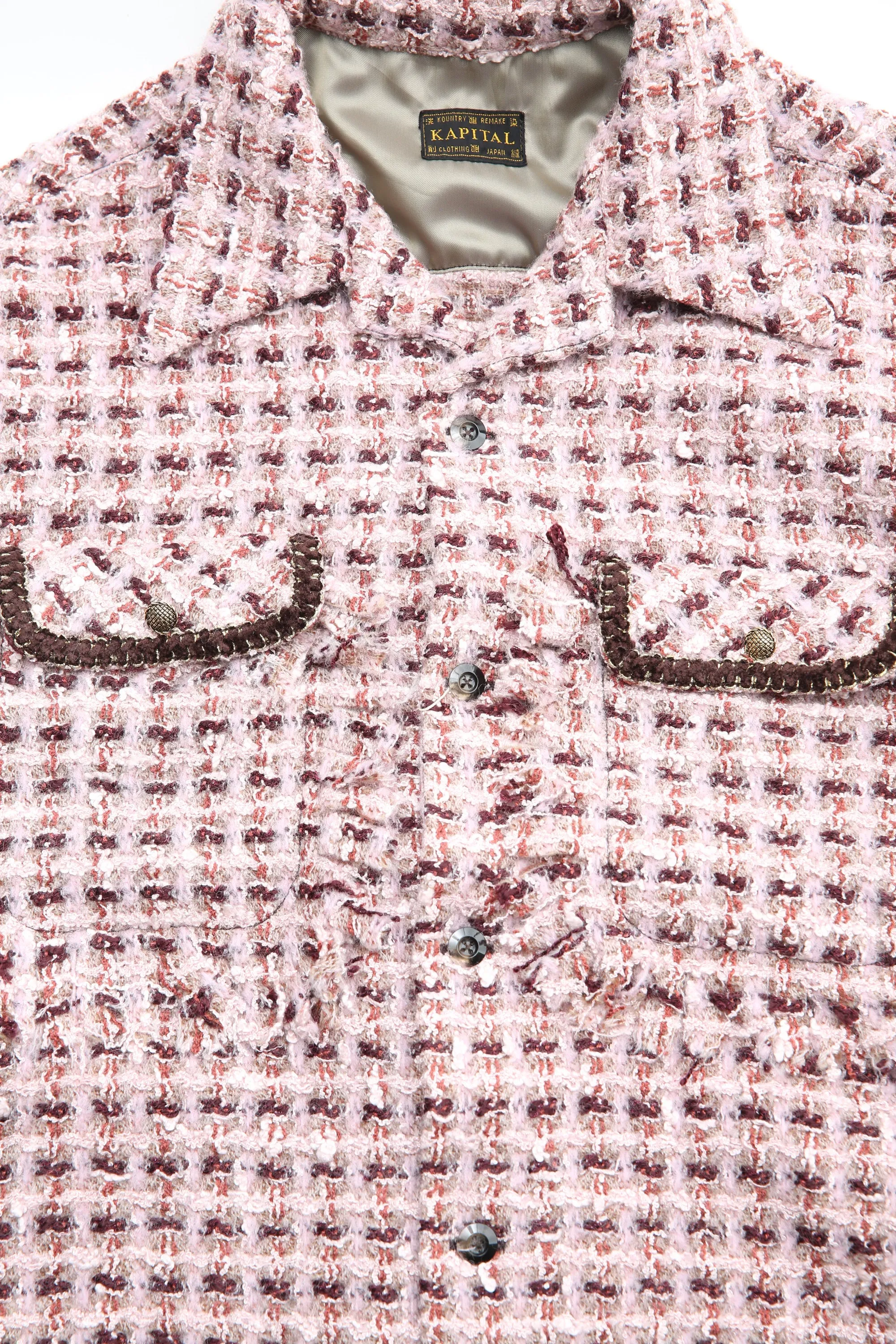 Kapital - Fancy Tweed Board Shirt - PK DOUBLE CHECK PICTURE COLORWAY