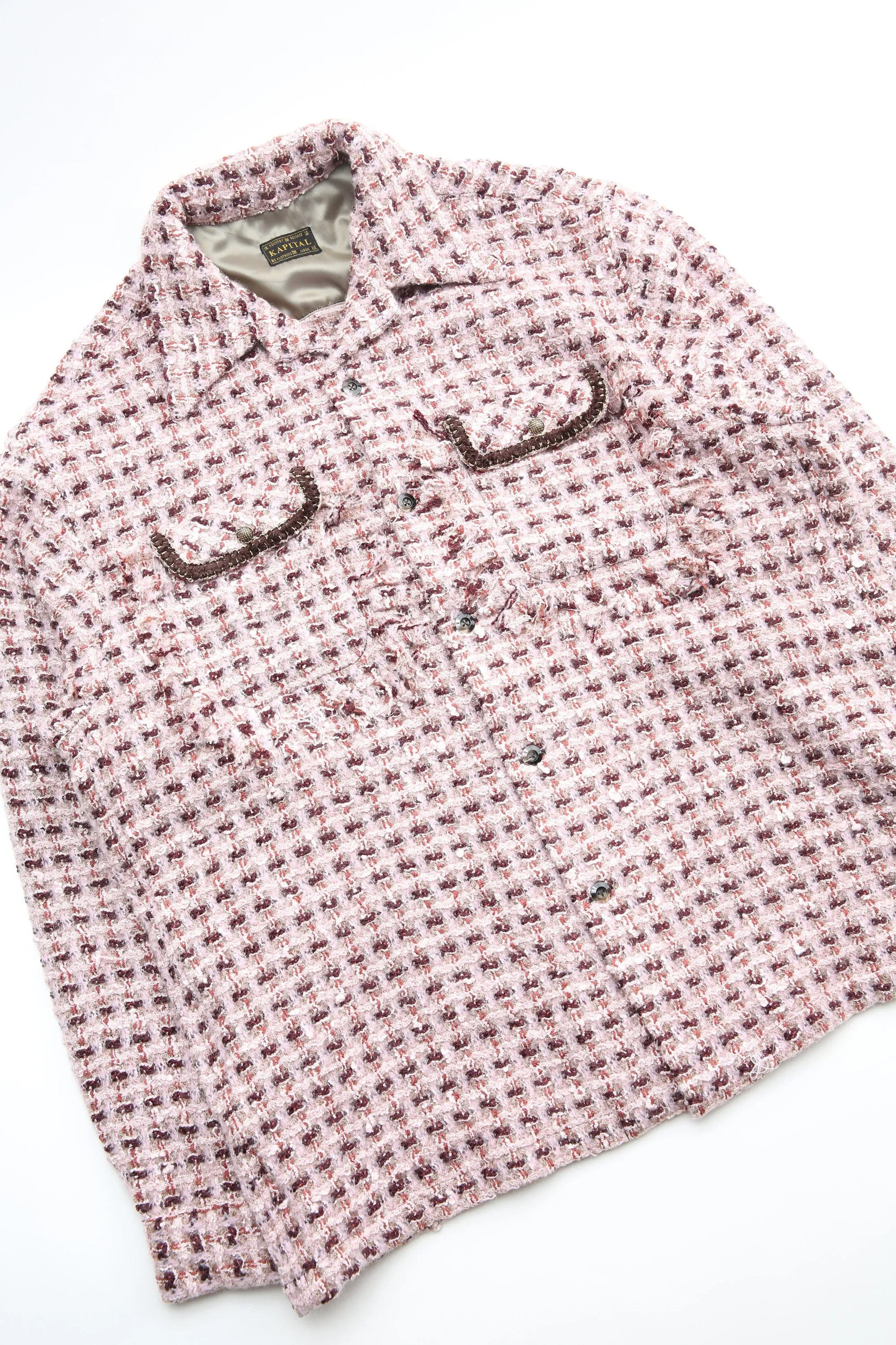Kapital - Fancy Tweed Board Shirt - PK DOUBLE CHECK PICTURE COLORWAY