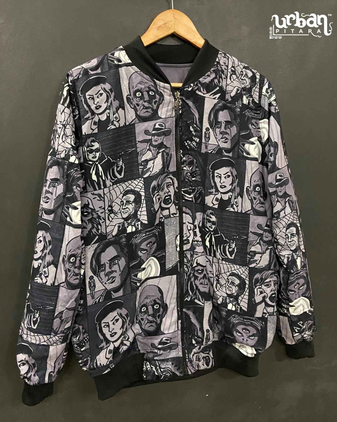 Killer Comics Monochrome Bomber Jacket