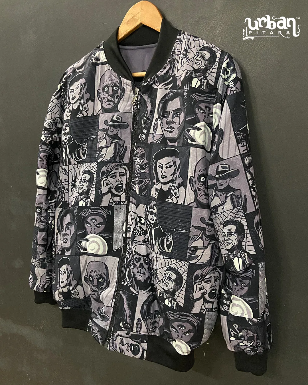 Killer Comics Monochrome Bomber Jacket