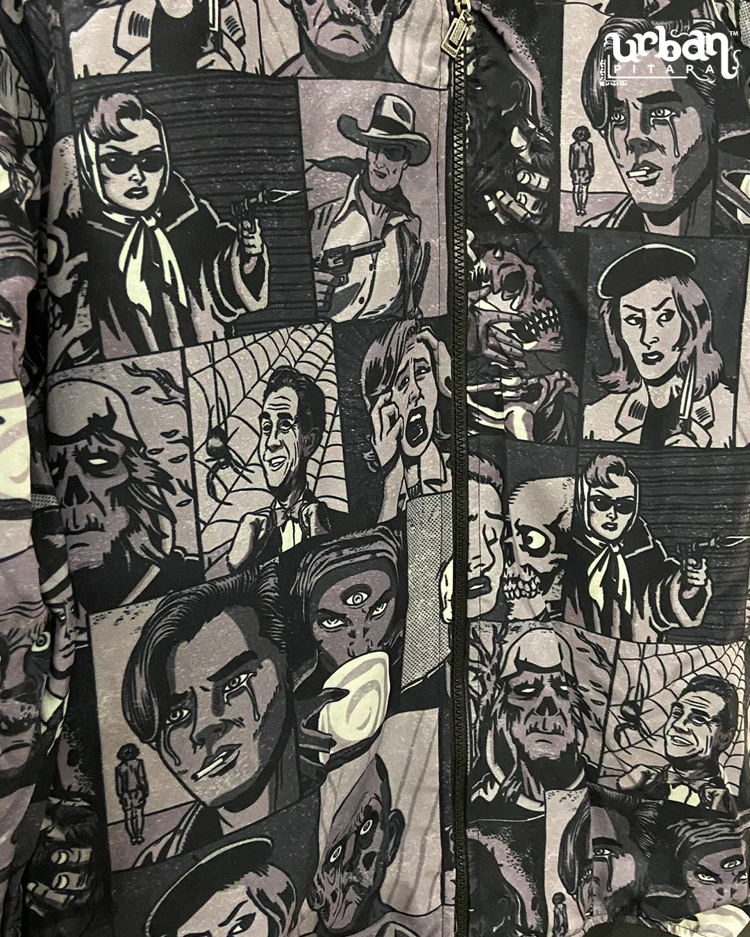 Killer Comics Monochrome Bomber Jacket