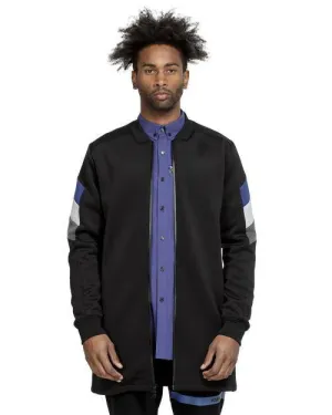 Konus Men's Long Scuba Bomber Jacket in Black