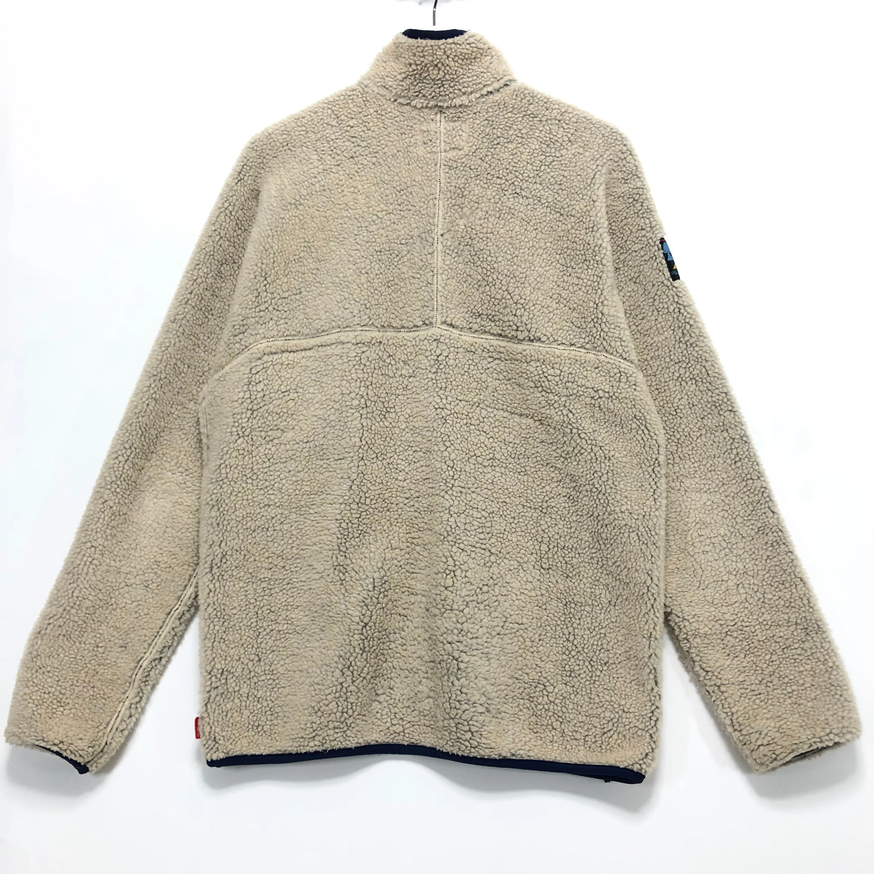 [L] WTaps Red Dawn 08AW Polar Fleece Zip Up Jacket Beige