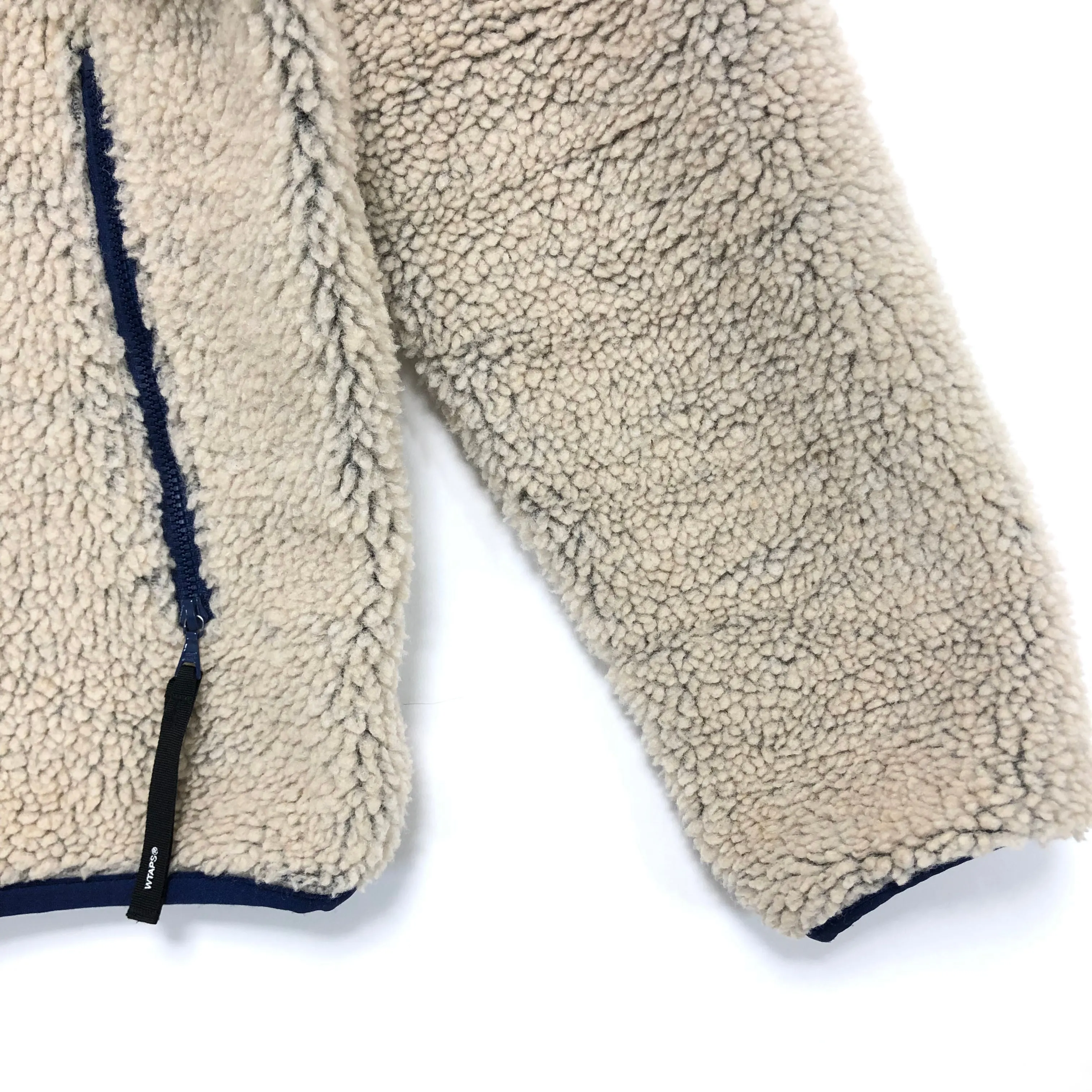 [L] WTaps Red Dawn 08AW Polar Fleece Zip Up Jacket Beige