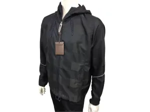 Latitude Hooded Damier Windbreaker