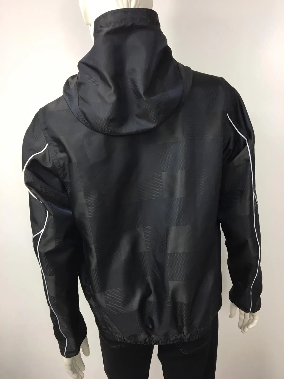 Latitude Hooded Damier Windbreaker
