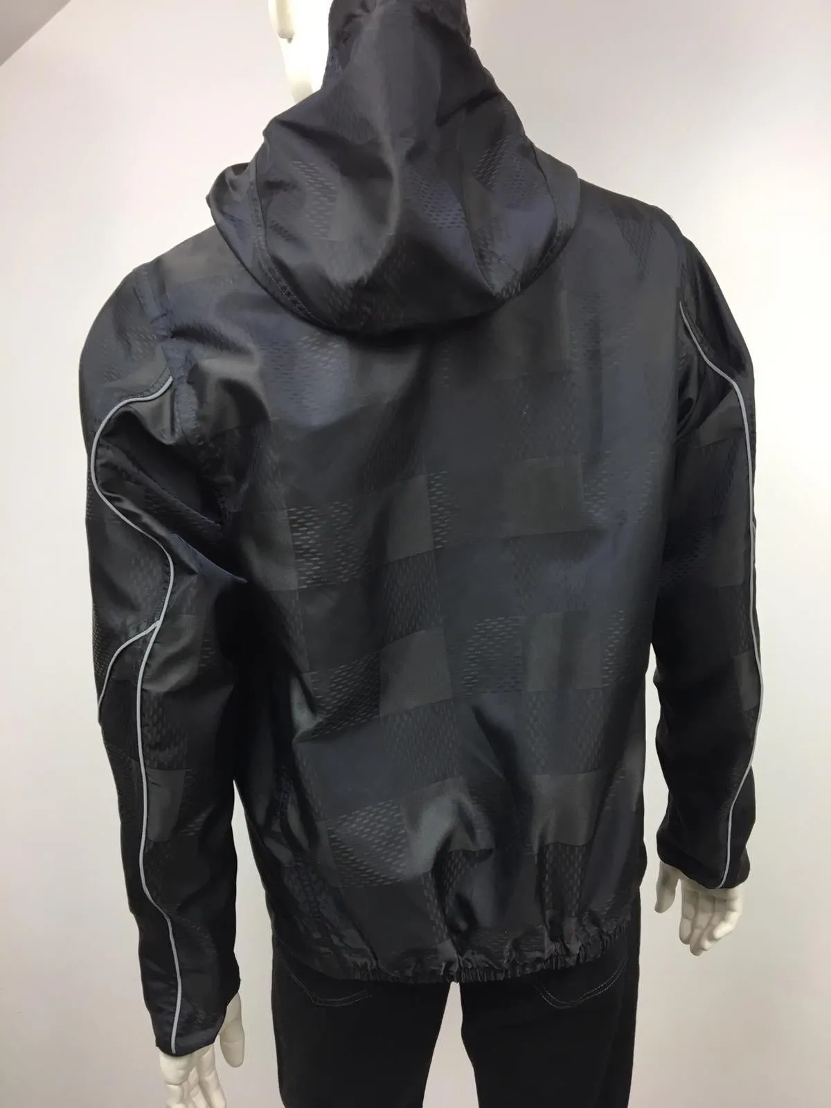 Latitude Hooded Damier Windbreaker