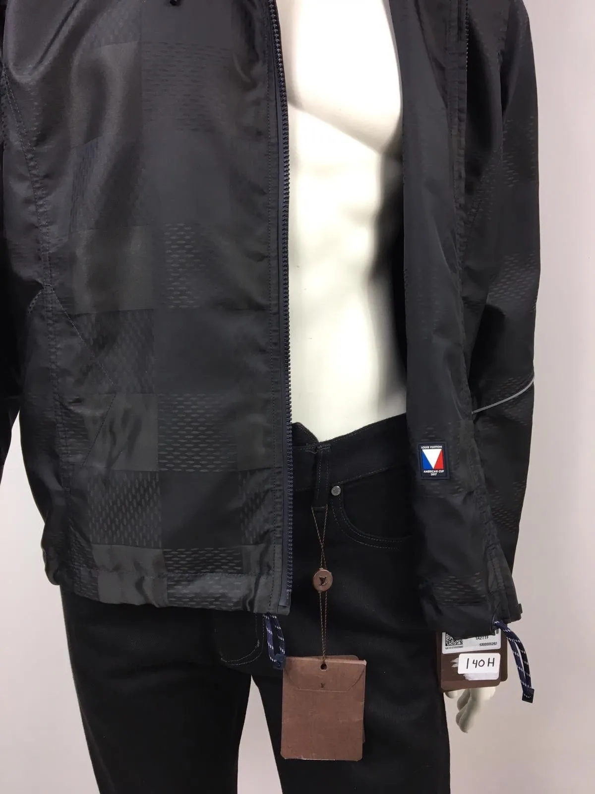 Latitude Hooded Damier Windbreaker