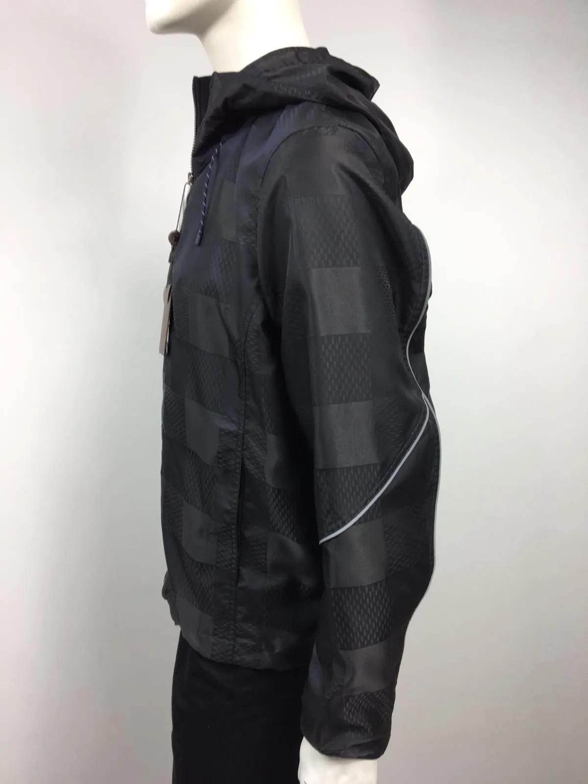 Latitude Hooded Damier Windbreaker