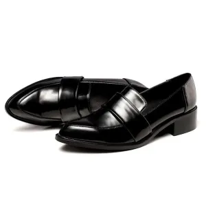 leather casual comfy moccasins for women