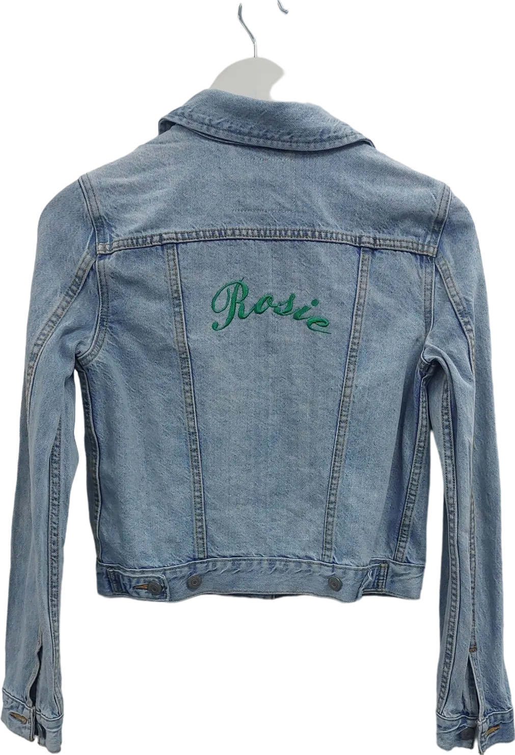 levis Blue Personalised 'rosie' Denim Jacket UK S