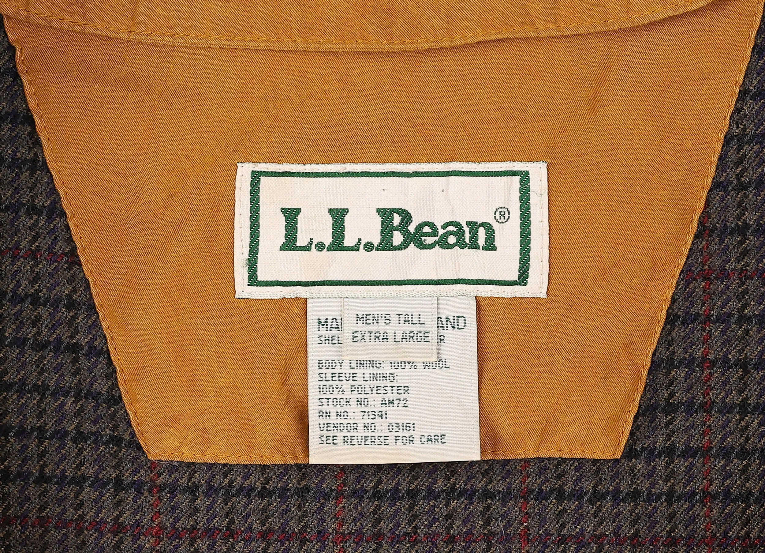 LL Bean Bomber Jacket - Brown - XL