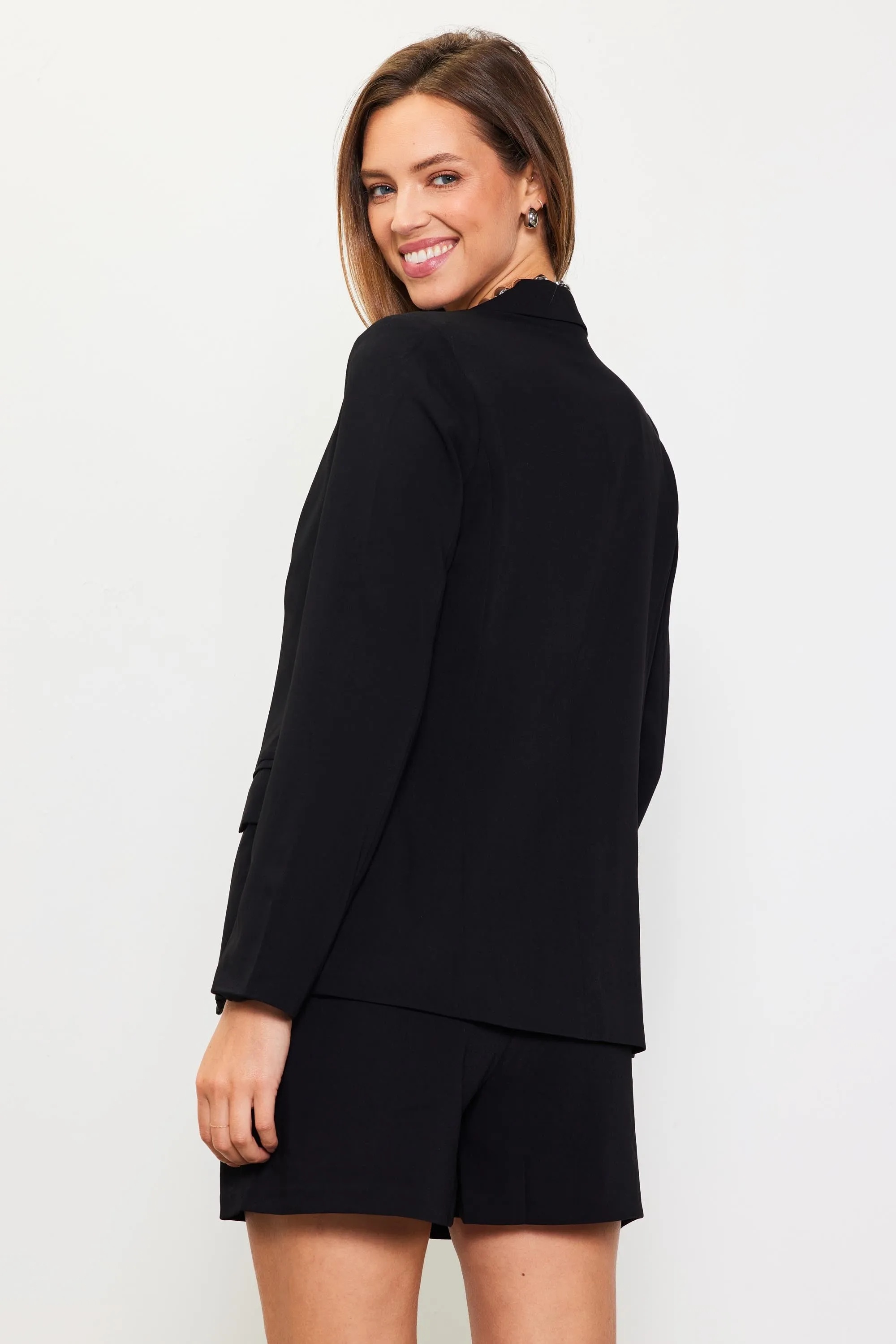 Long Sleeve Open Blazer Jacket