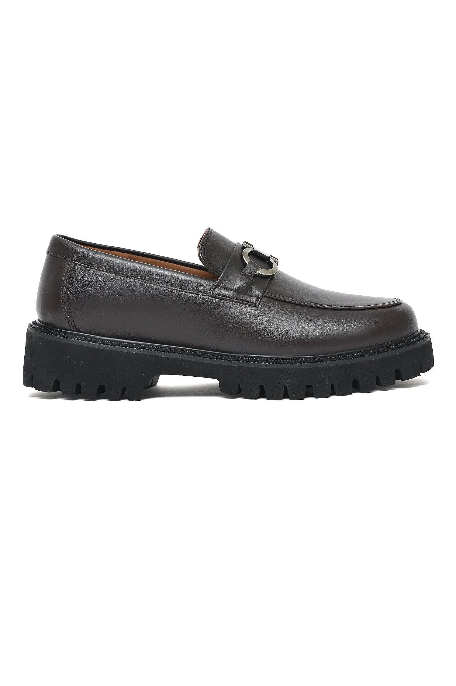 LUXE HERITAGE CHAIN LOAFERS-COFFEE