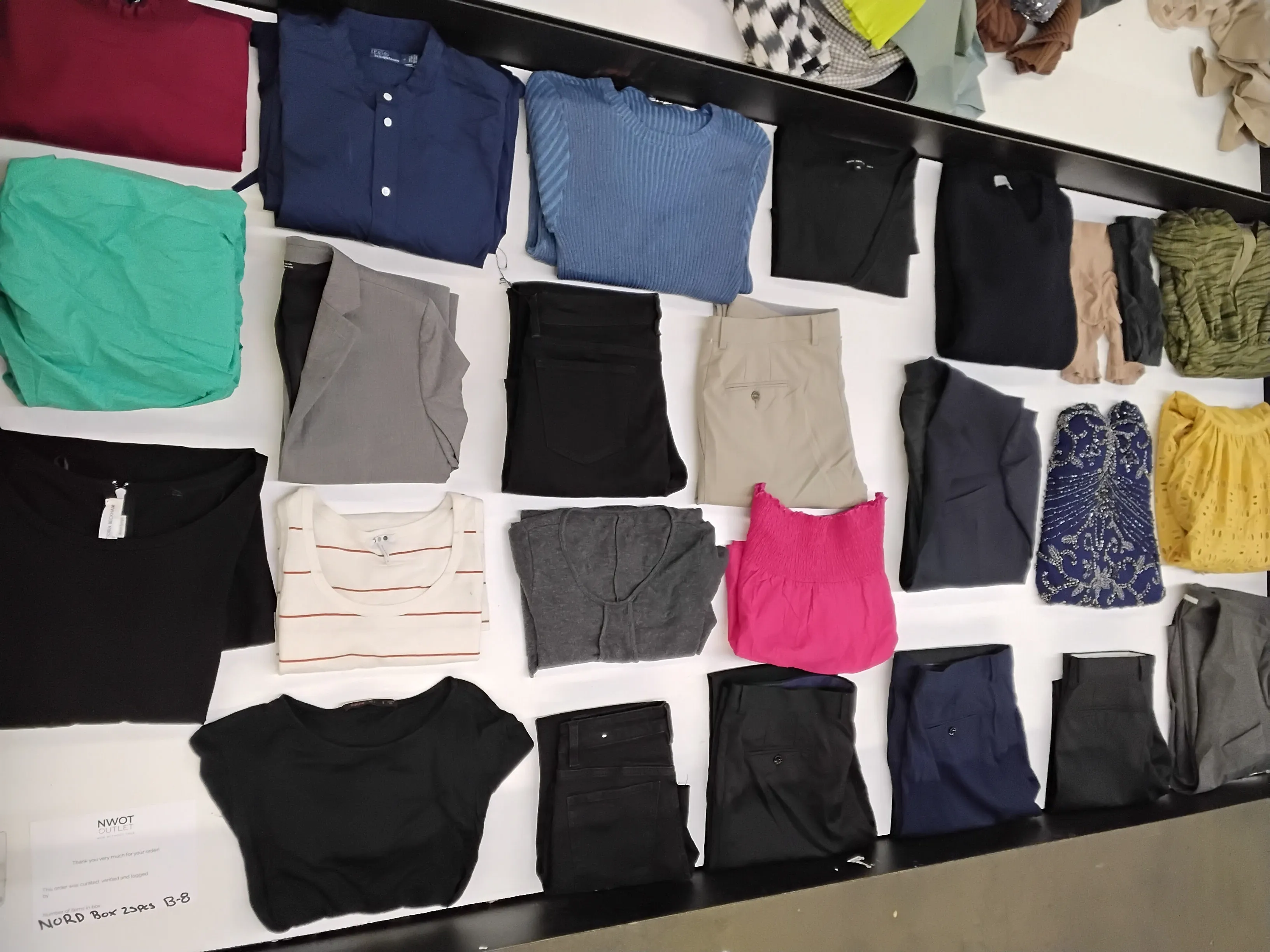 Luxury Fashion Retailer | Apparel Mix | MSRP $20-100 | Shelf-Pulls & Returns | 25 Pieces | Small Box #B-8