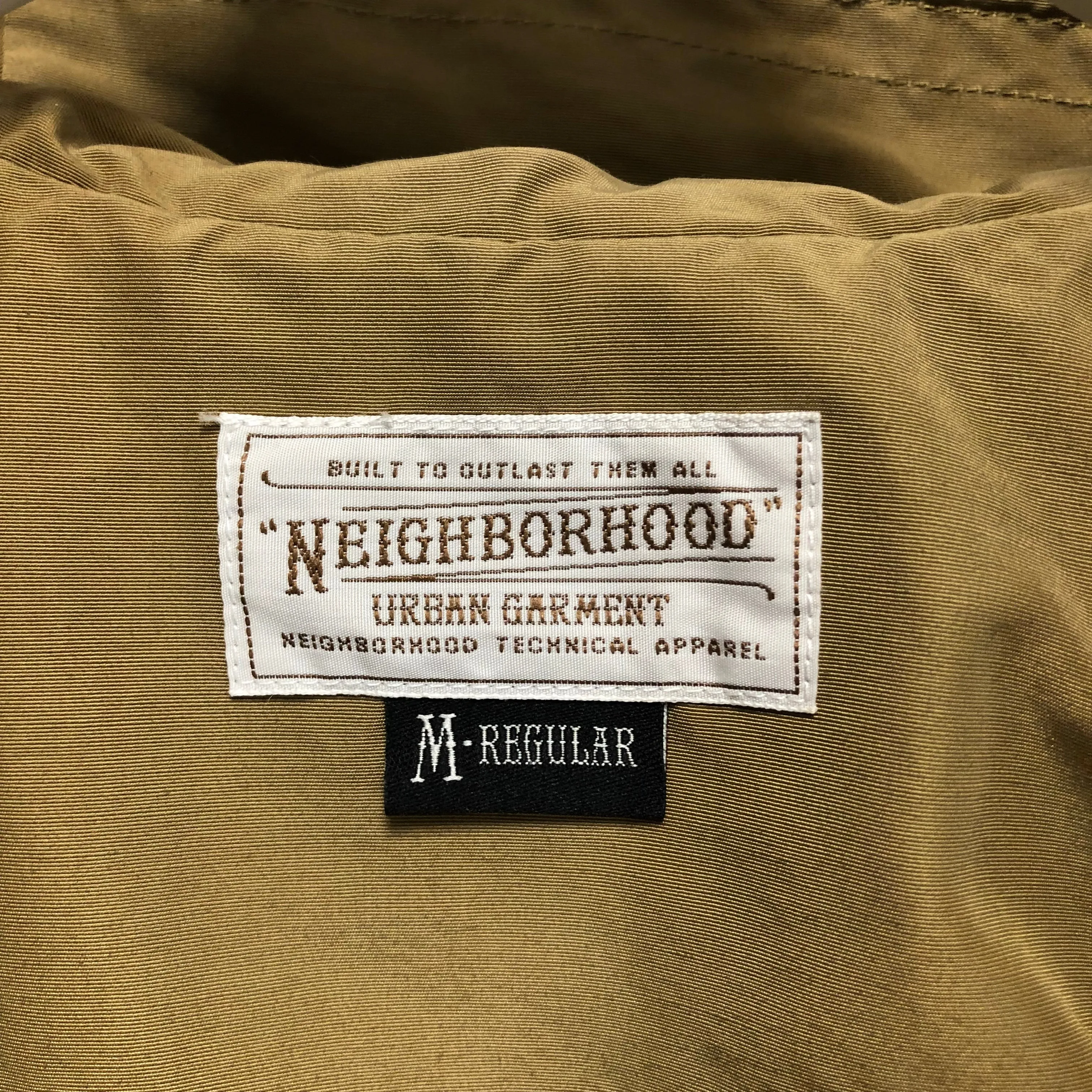 [M] Neighborhood 12AW Cave Mountain Parka Jacket Yellow/Beige
