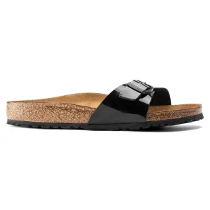 'Madrid BS' women's slide sandal - black patent