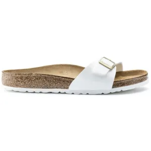 'Madrid BS' women's slide sandal - white patent