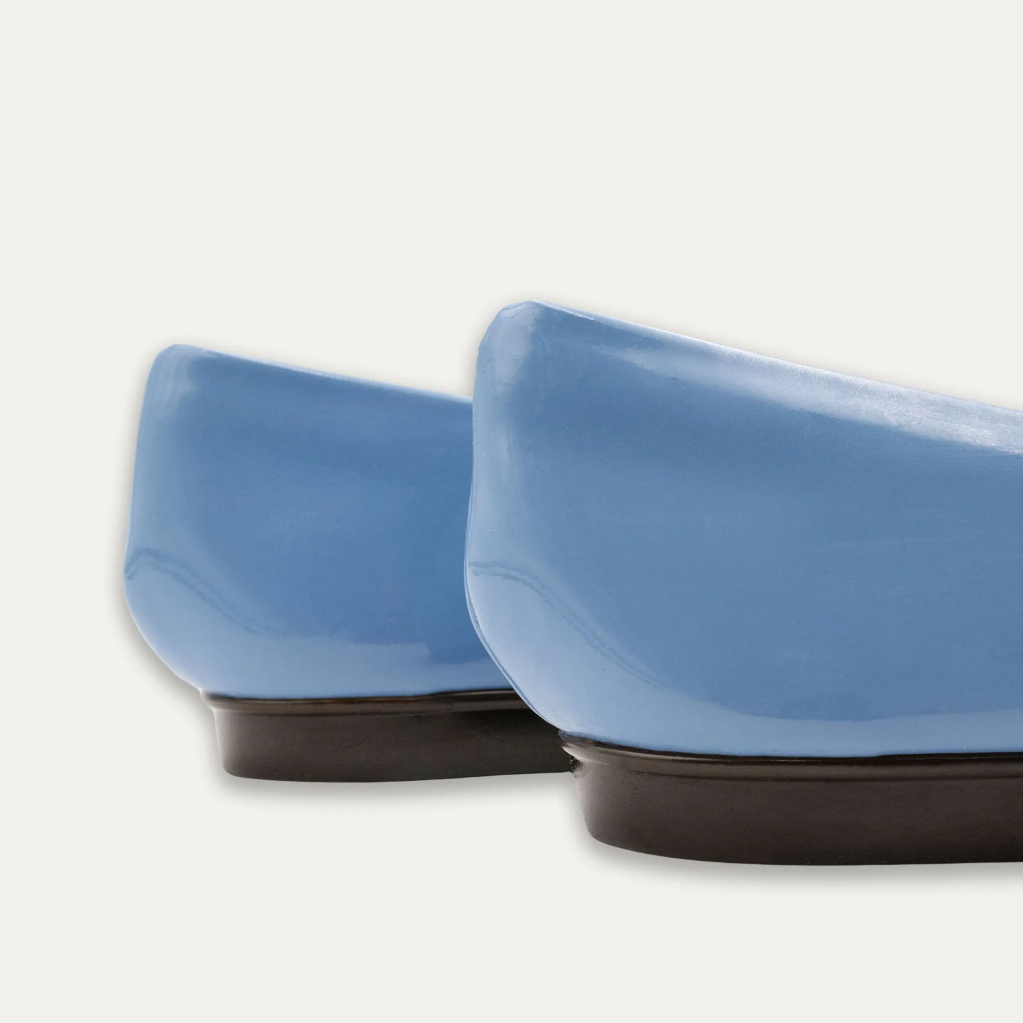 Maria Crystal Ribbon Sky Ballet Flats