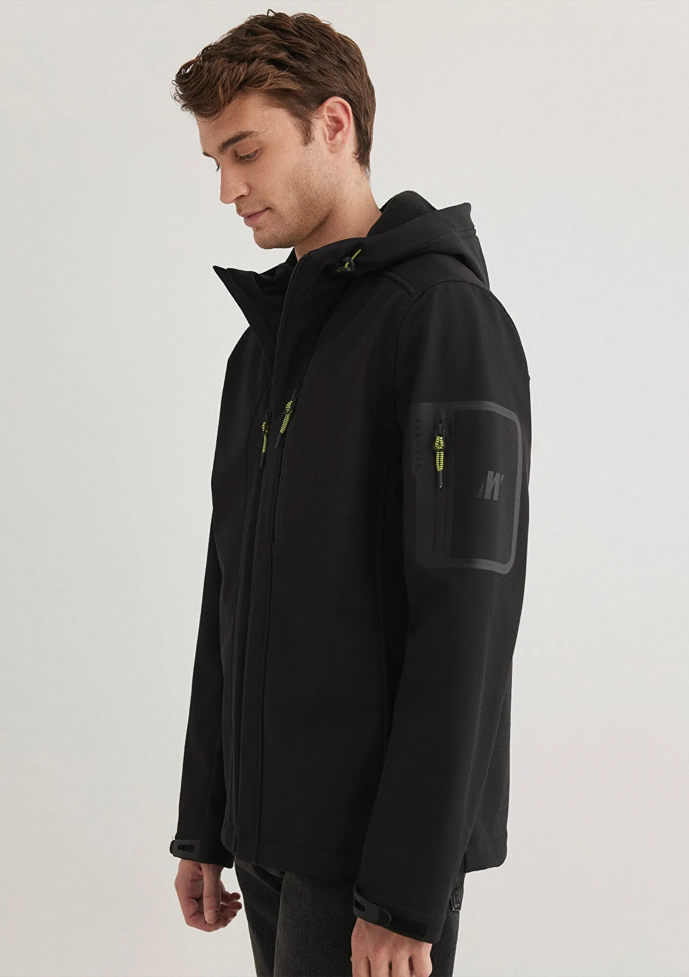 Mavi Pro Hooded Black Jacket