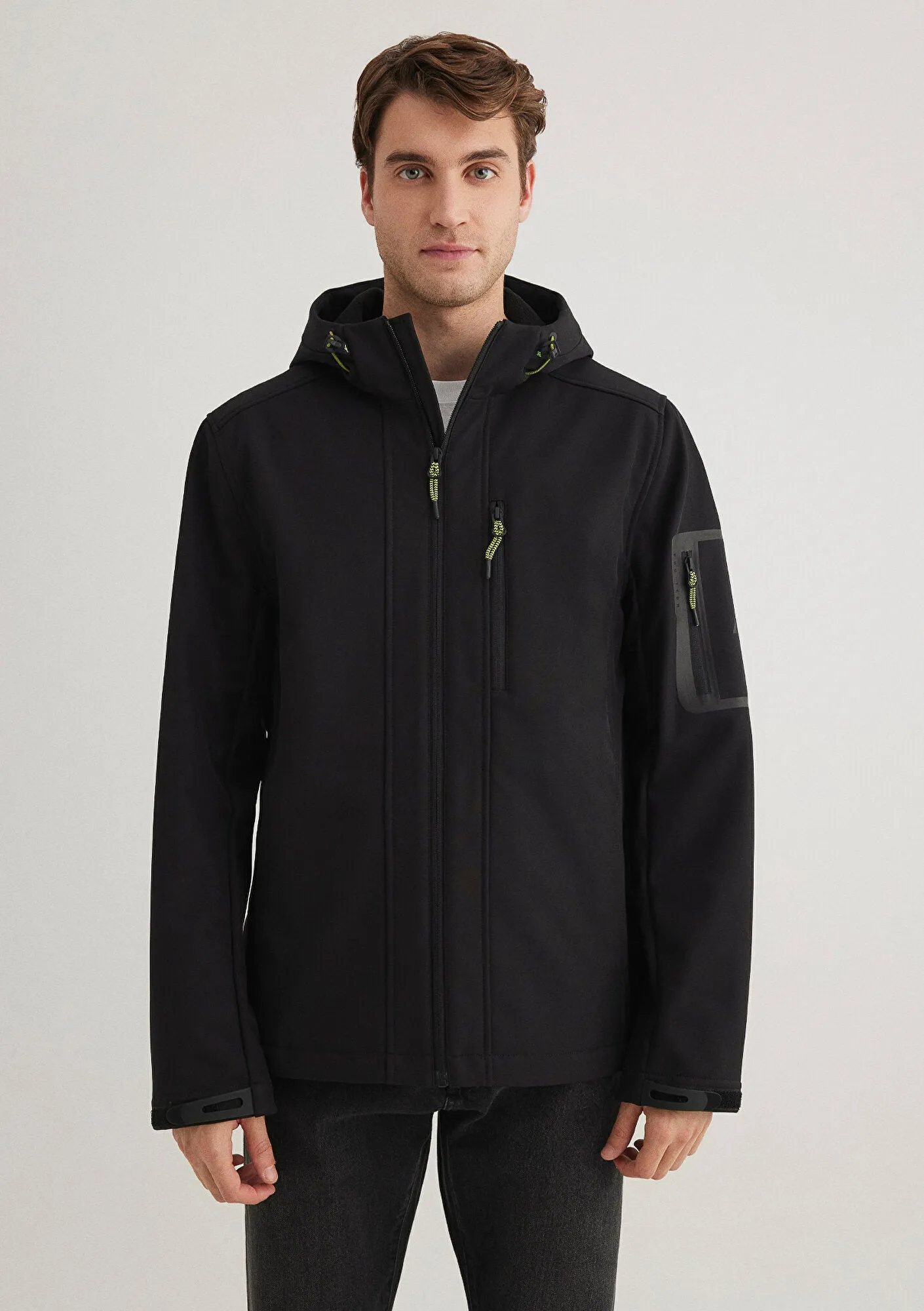 Mavi Pro Hooded Black Jacket