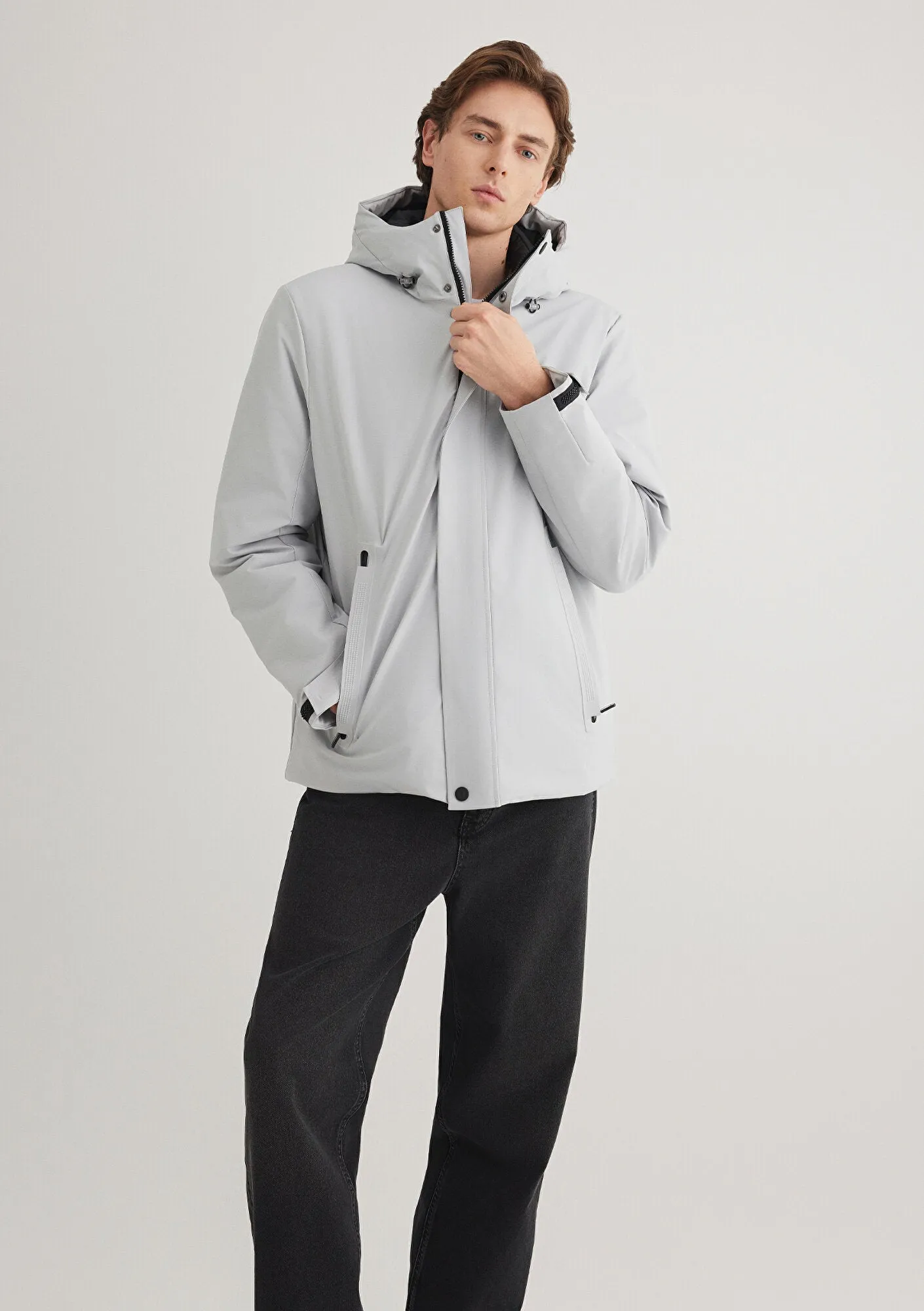Mavi Pro Hooded Grey Jacket