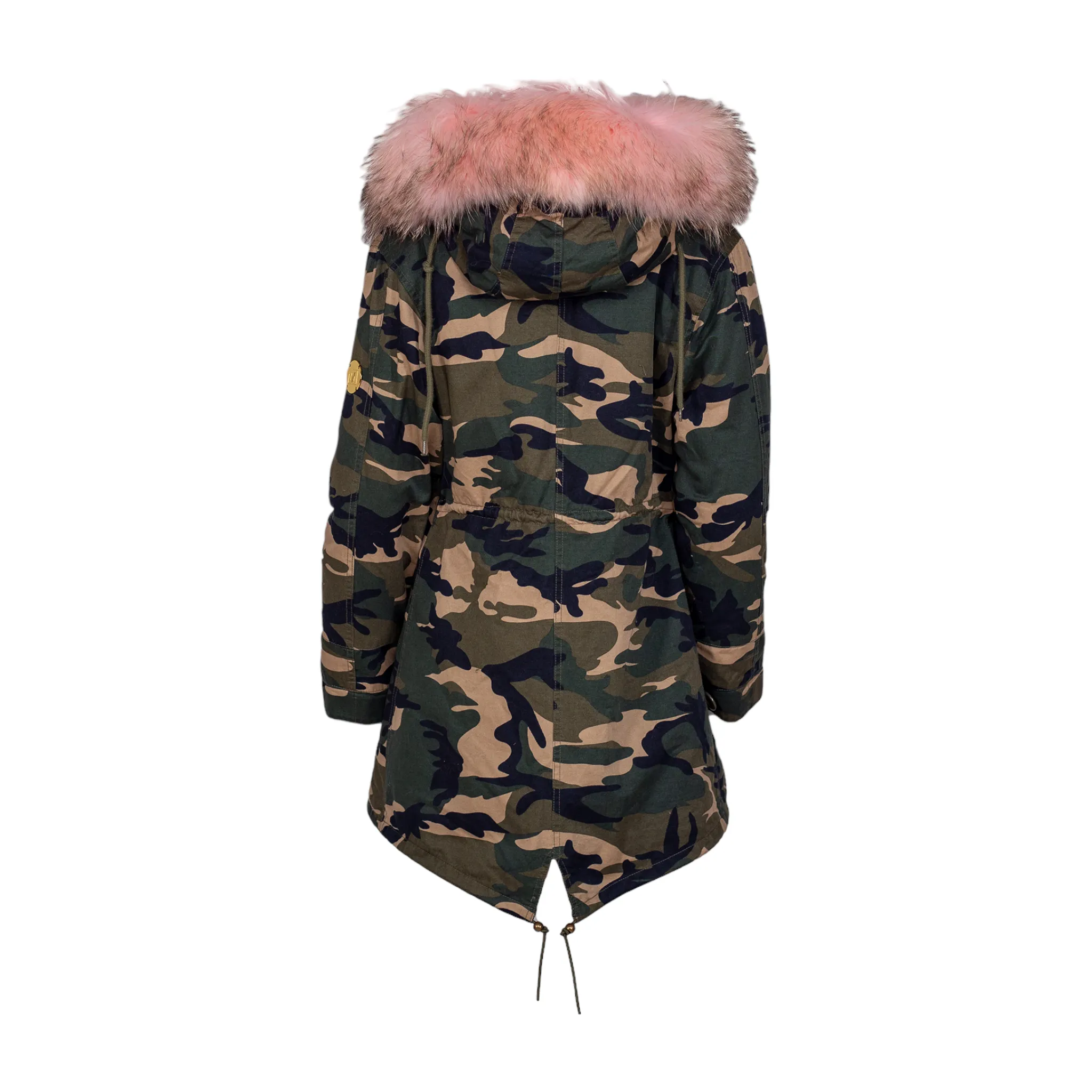 MDB Couture Women's Fur Lined Parka Coat