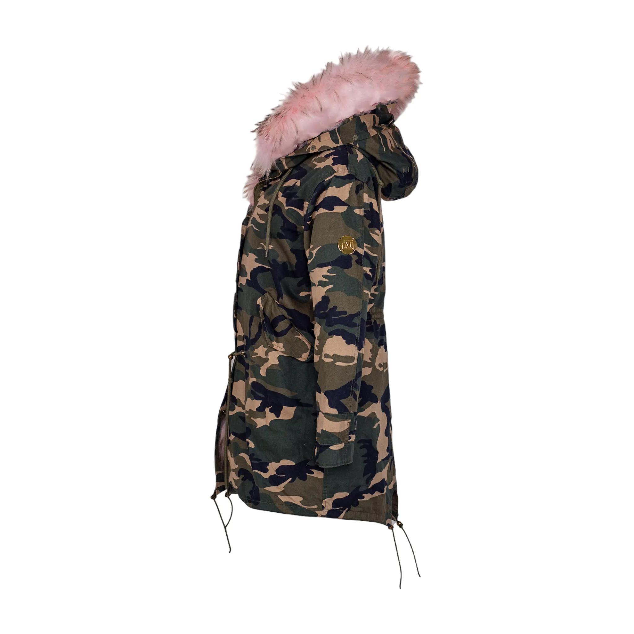 MDB Couture Women's Fur Lined Parka Coat
