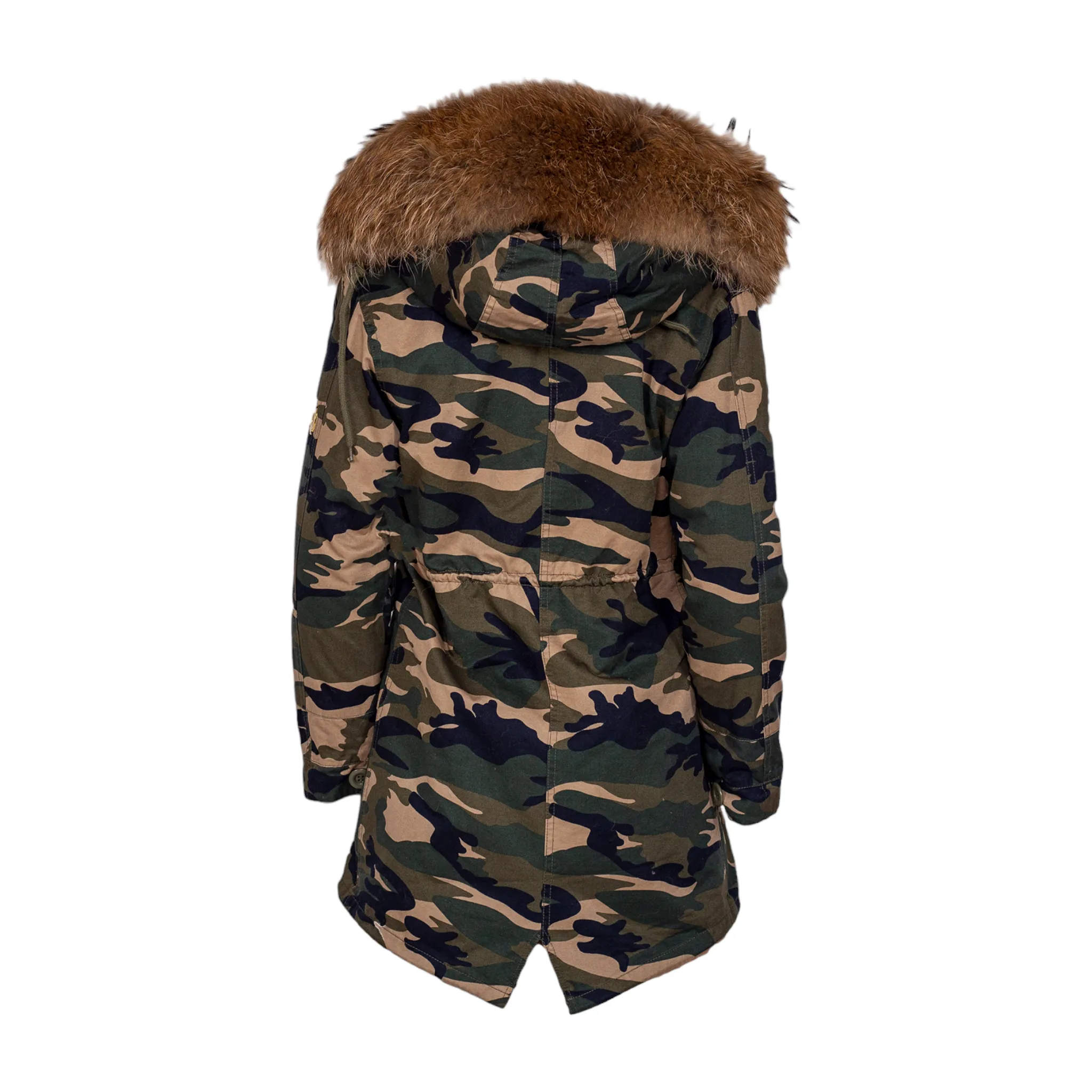 MDB Couture Women's Fur Lined Parka Coat