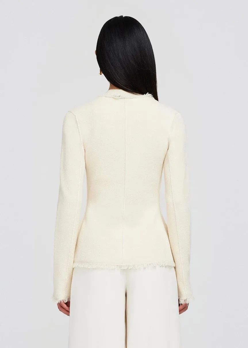 Medina Blazer with Patch Pockets (Natural White)