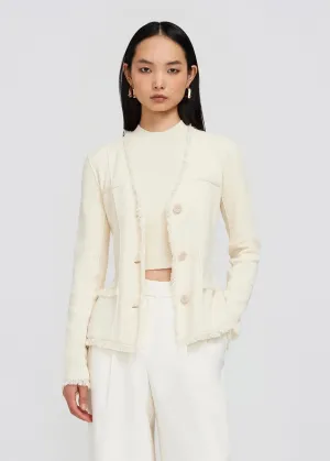 Medina Blazer with Patch Pockets (Natural White)