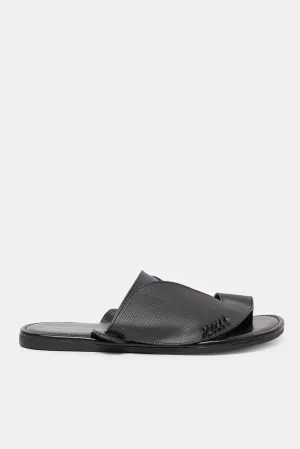 Men Black Shirqui Sandals