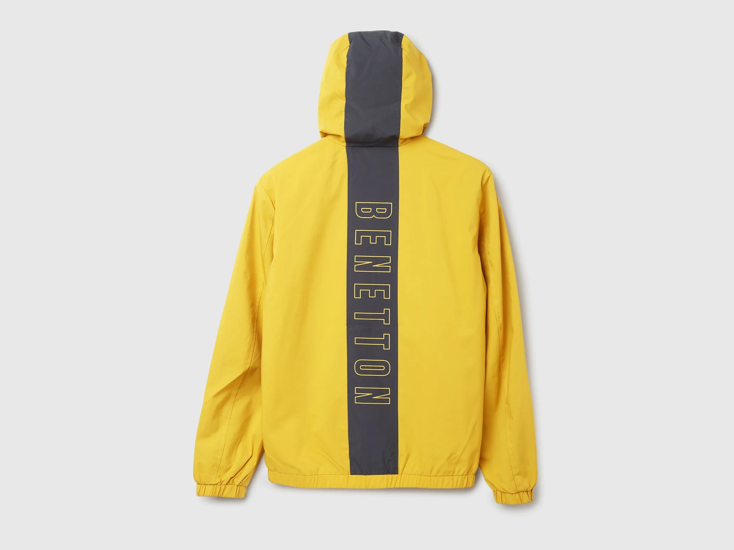 Men Solid Hooded Jacket