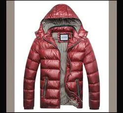 Men's Down Parka Hooded Jacket Up To 3XL