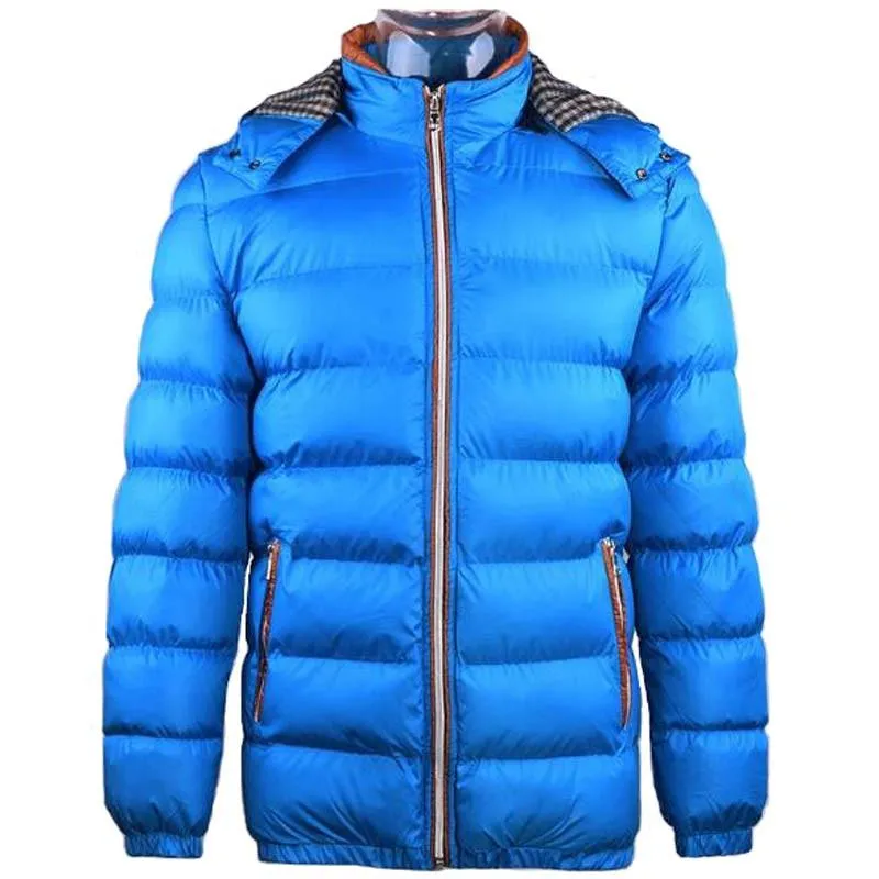 Men's Down Parka Hooded Jacket Up To 3XL