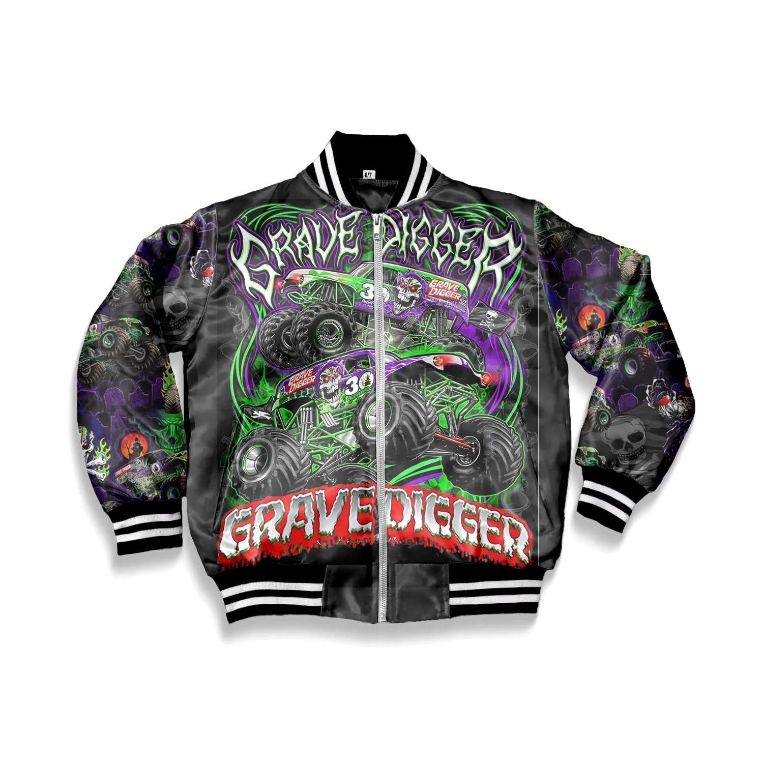 Men's Monster Jam Grave Digger Bomber