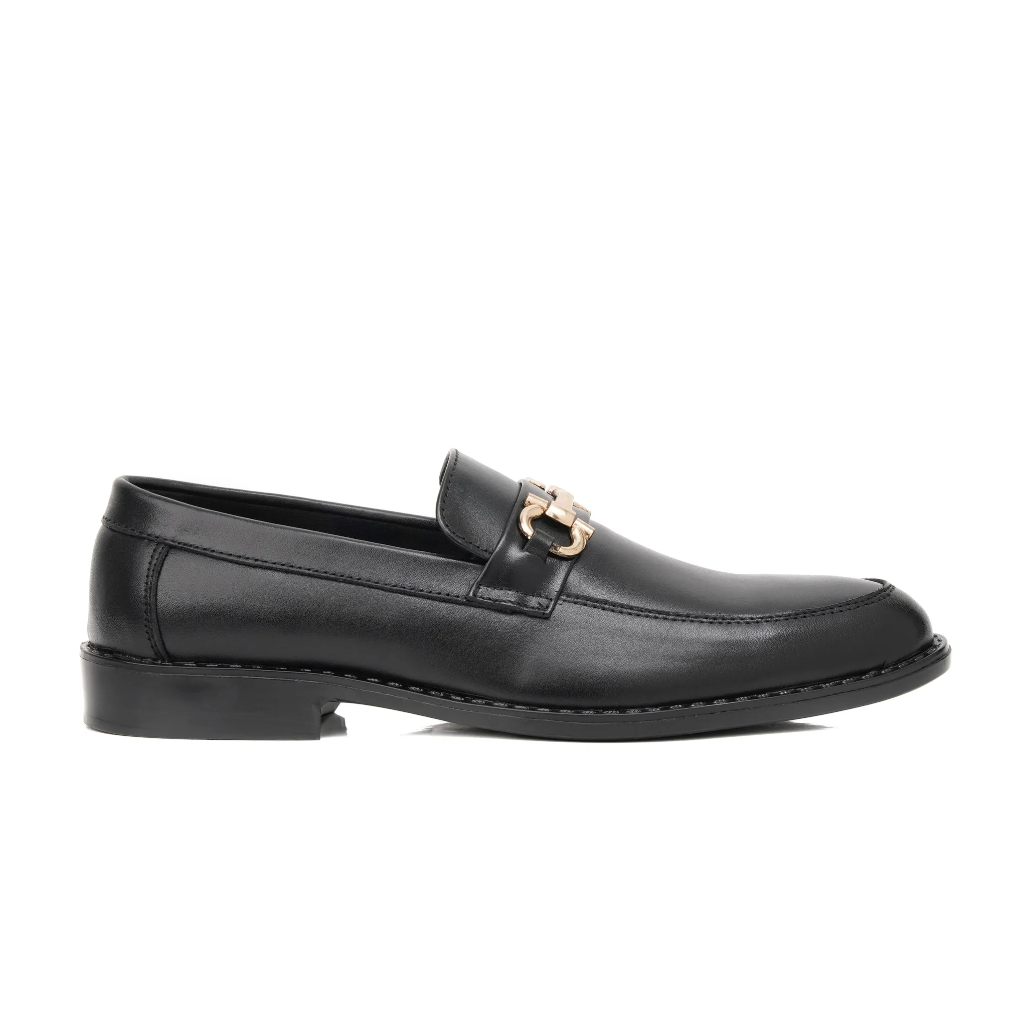 Midnight Black Elegance Loafer - Pure Cow Leather