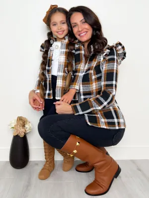 mommy-and-me-plaid-ruffled-bomber-jacket